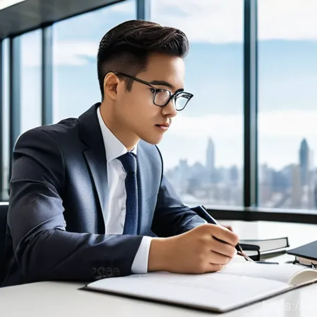 변리사와 대학생 멘토링 - **Prompt 1: Bridging Theory to Practice in IP Law**
"A university student, a young adult with a ...