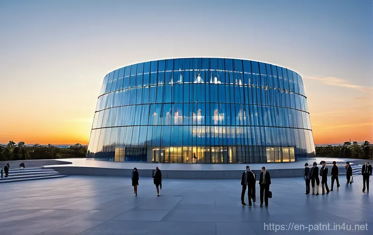 변리사와 기술 경영 - **Prompt:** A visually striking, high-angle shot of a glowing, futuristic "Golden Goose" figure, sym...