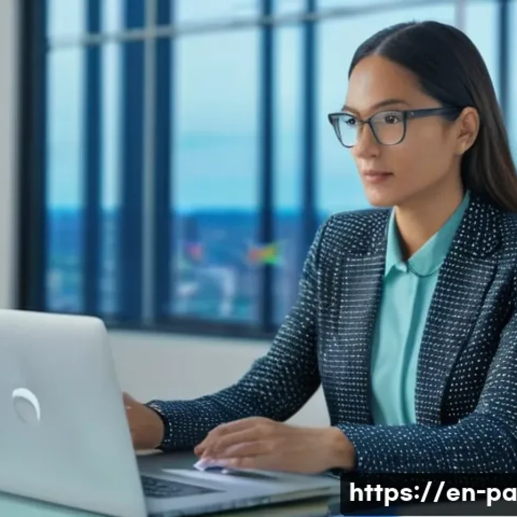 변리사로서의 시간 관리 - **Prompt:** A highly professional and focused female patent attorney, aged late 30s, with a determin...